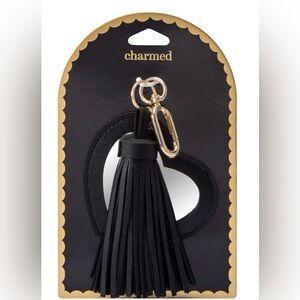 Charmed Elegant Black Tassel Key Holder